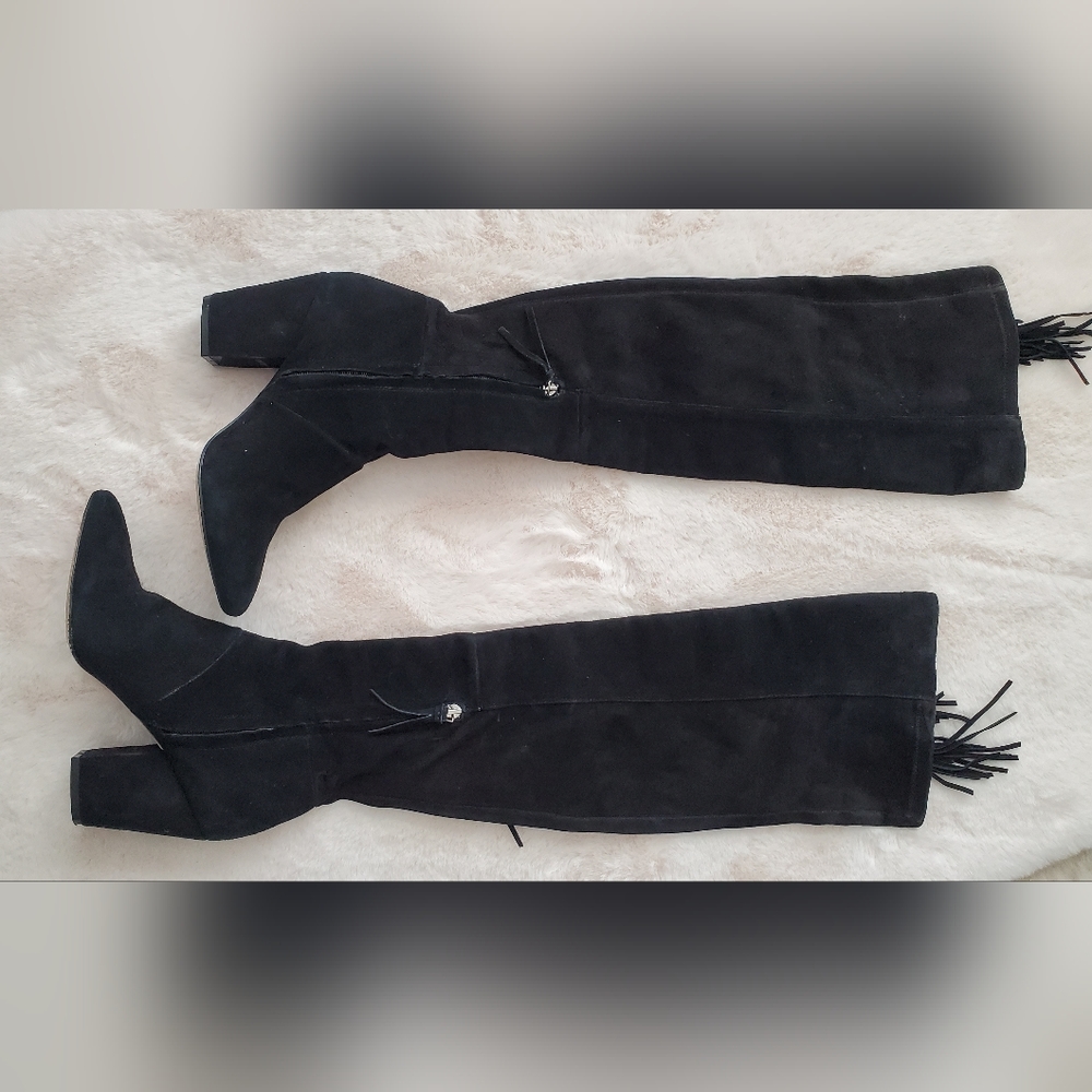 Rebecca Minkoff Over the knee Fringe Boots - Picture 2 of 6